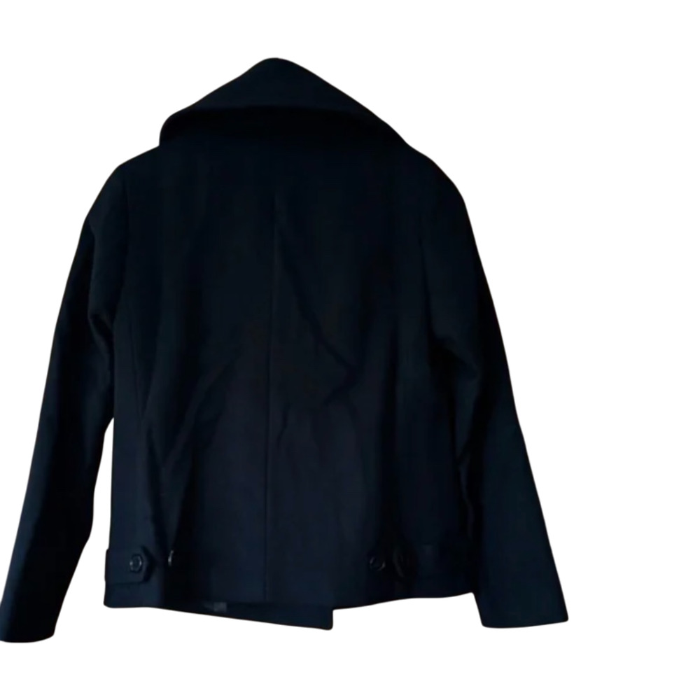 New!s Quince Women's Italian Wool Short Navy Peacoat Sz XL - Picture 3 of 3